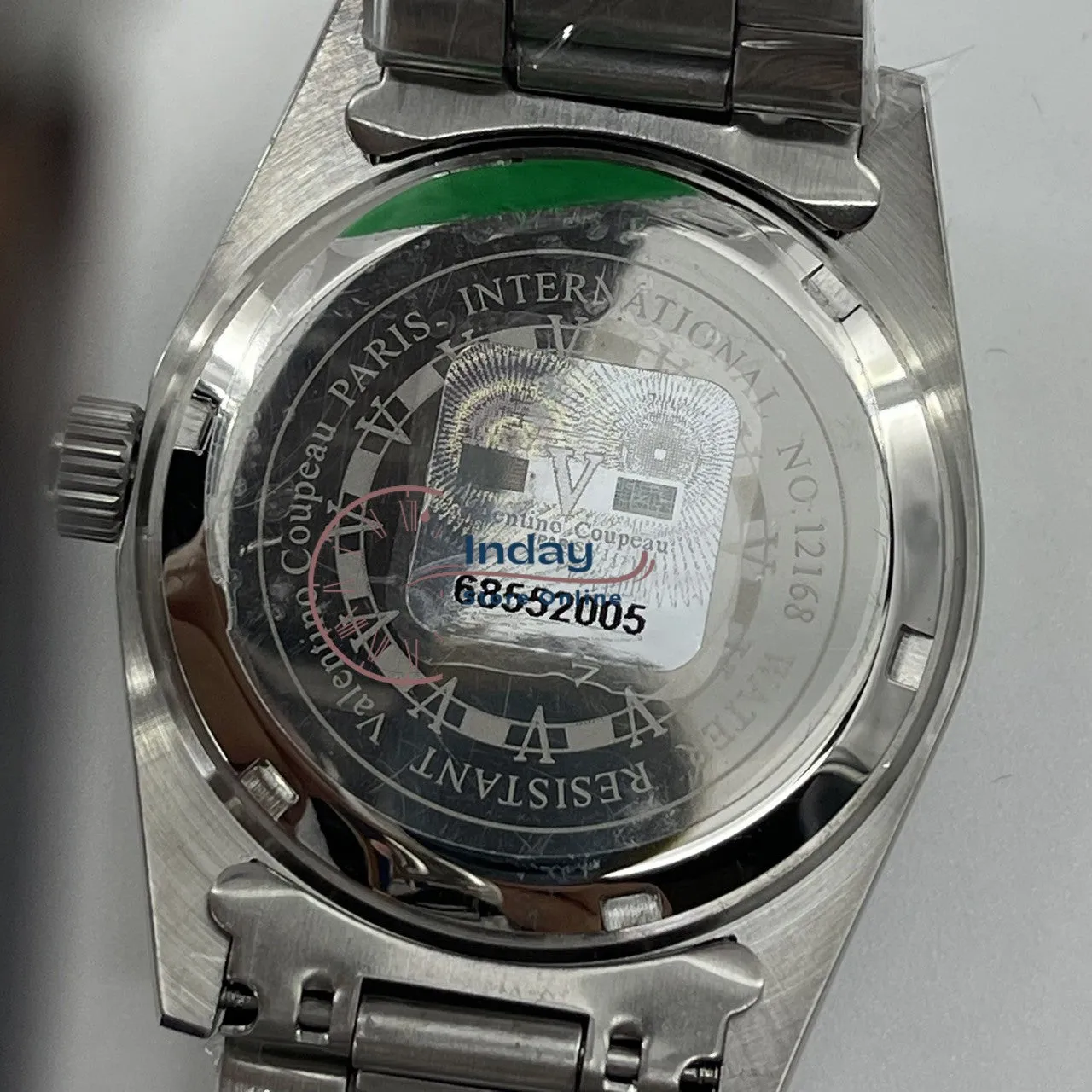 范倫鐵諾 古柏 Coupeau Men's Watch 12168SM-10 Silver Stainless Steel Band