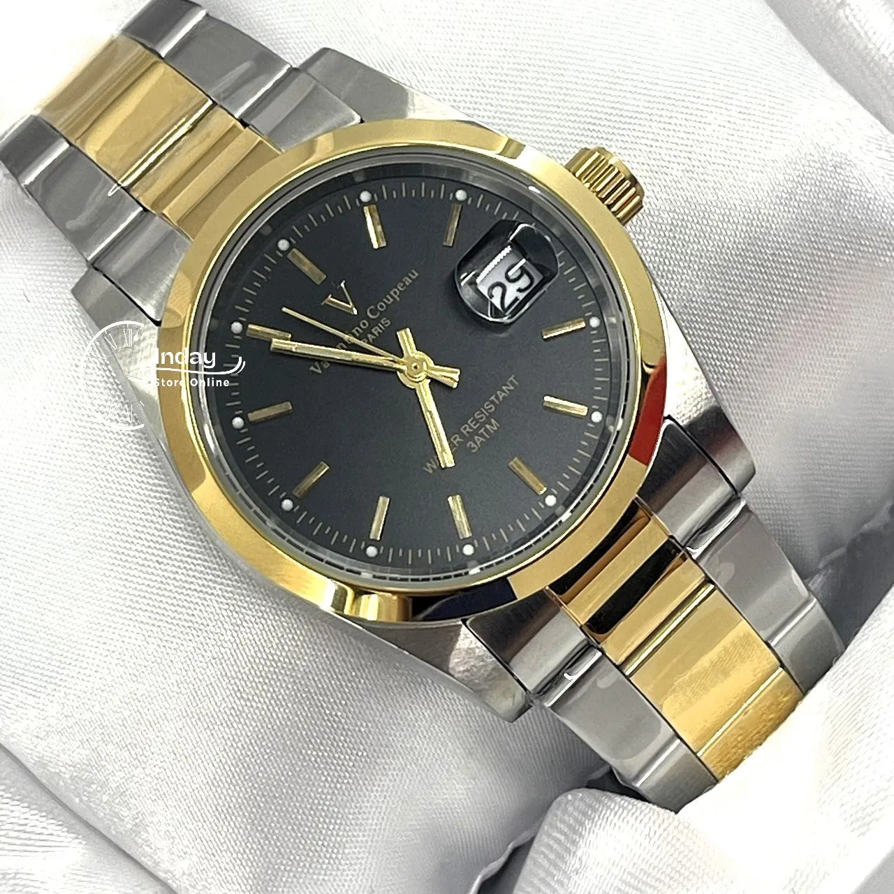 范倫鐵諾 古柏 Coupeau Men's Watch 12168TM-14 Two-Tone Stainless Steel Band