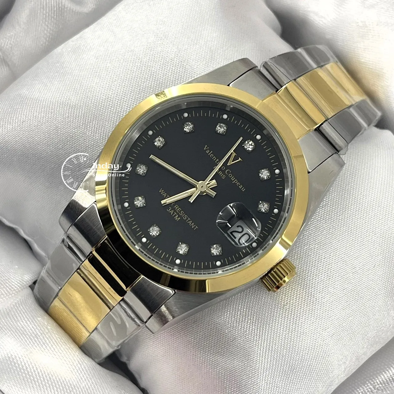范倫鐵諾 古柏 Coupeau Men's Watch 12168TM-18 Two-Tone Stainless Steel Band