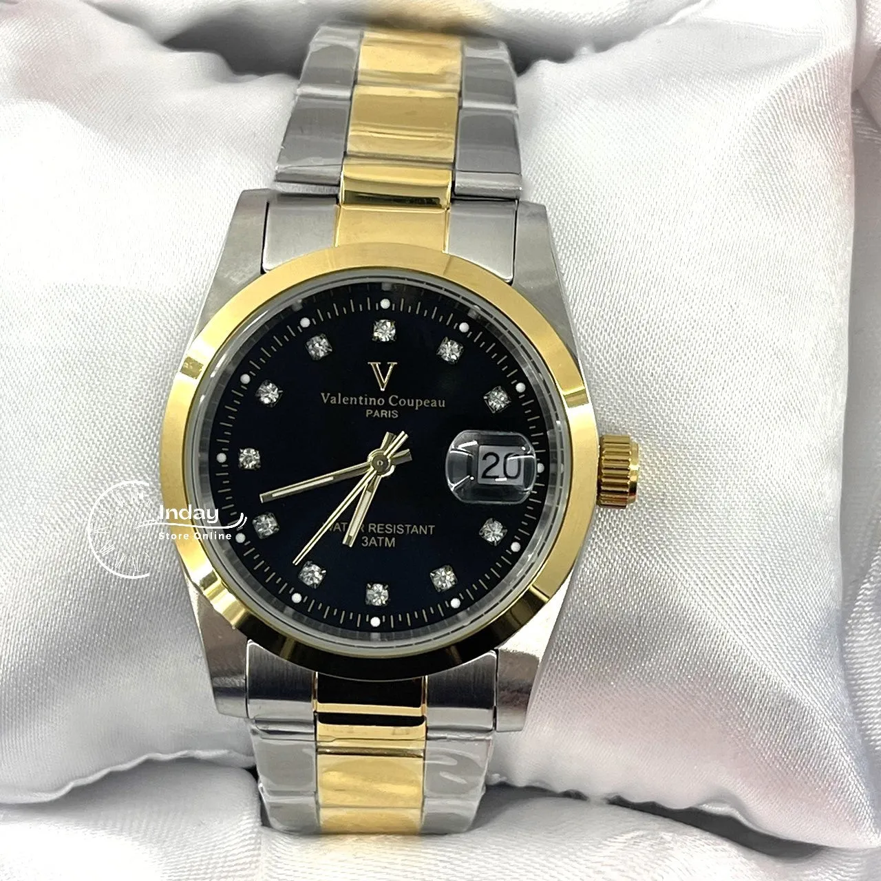 范倫鐵諾 古柏 Coupeau Men's Watch 12168TM-18 Two-Tone Stainless Steel Band