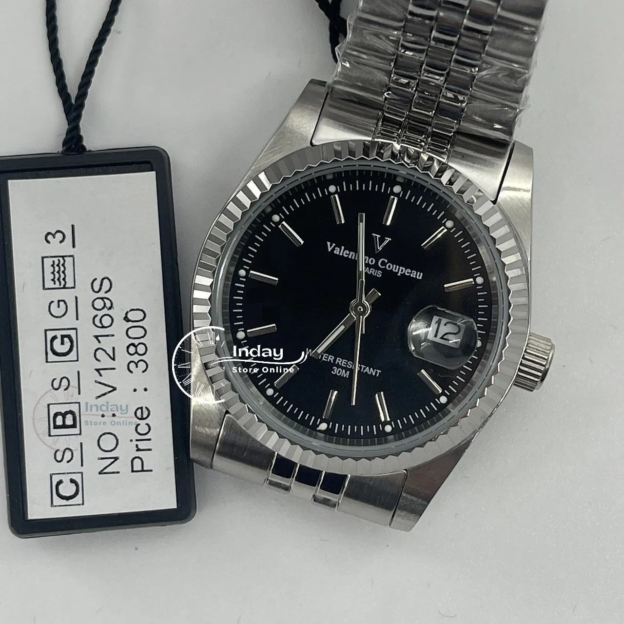 范倫鐵諾 古柏 Coupeau Men's Watch 12169SM-11 Silver Stainless Steel Band