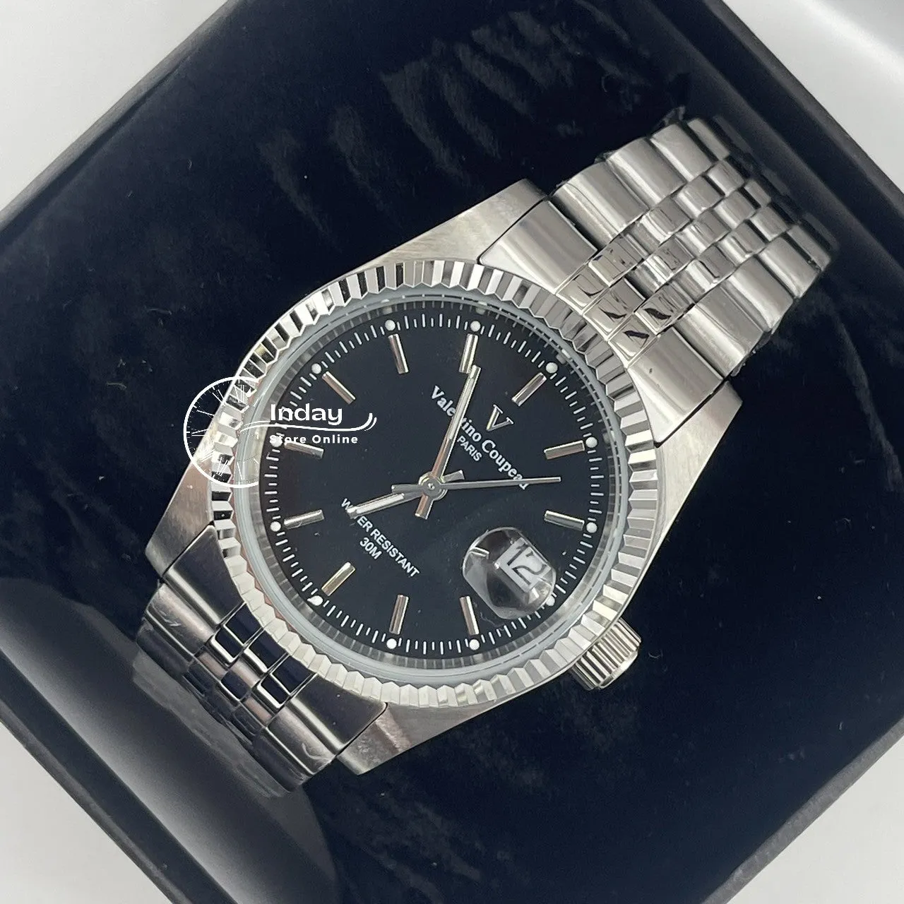 范倫鐵諾 古柏 Coupeau Men's Watch 12169SM-11 Silver Stainless Steel Band