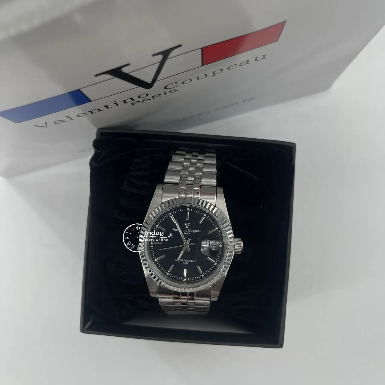 范倫鐵諾 古柏 Coupeau Men's Watch 12169SM-11 Silver Stainless Steel Band