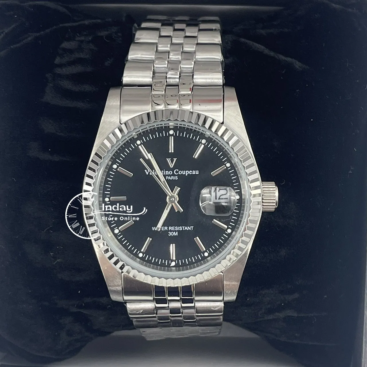 范倫鐵諾 古柏 Coupeau Men's Watch 12169SM-11 Silver Stainless Steel Band