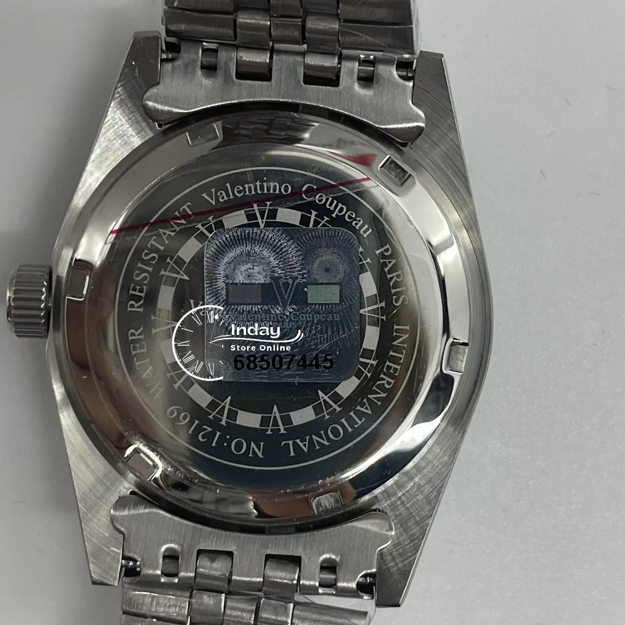 范倫鐵諾 古柏 Coupeau Men's Watch 12169SM-11 Silver Stainless Steel Band