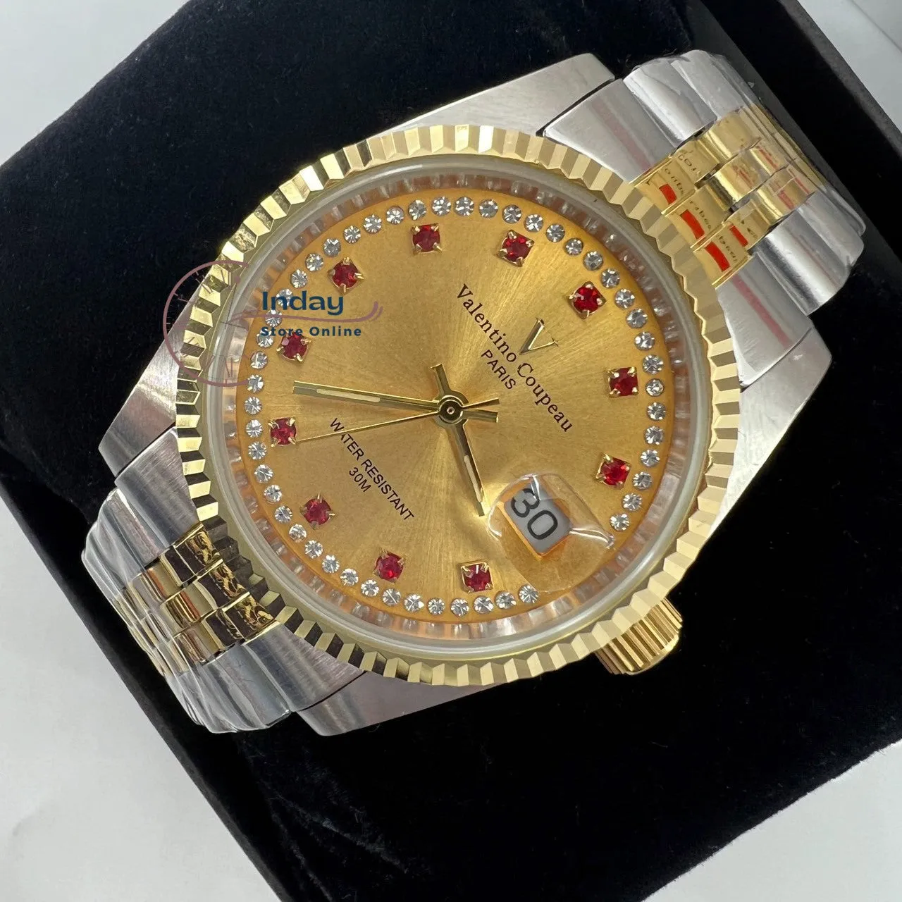 范倫鐵諾 古柏 Coupeau Men's Watch 12169TM-22 Two-Tone Stainless Steel Band