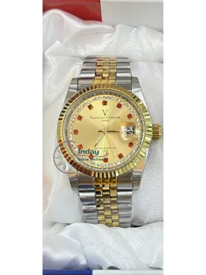 范倫鐵諾 古柏 Coupeau Men's Watch 12169TM-22 Two-Tone Stainless Steel Band