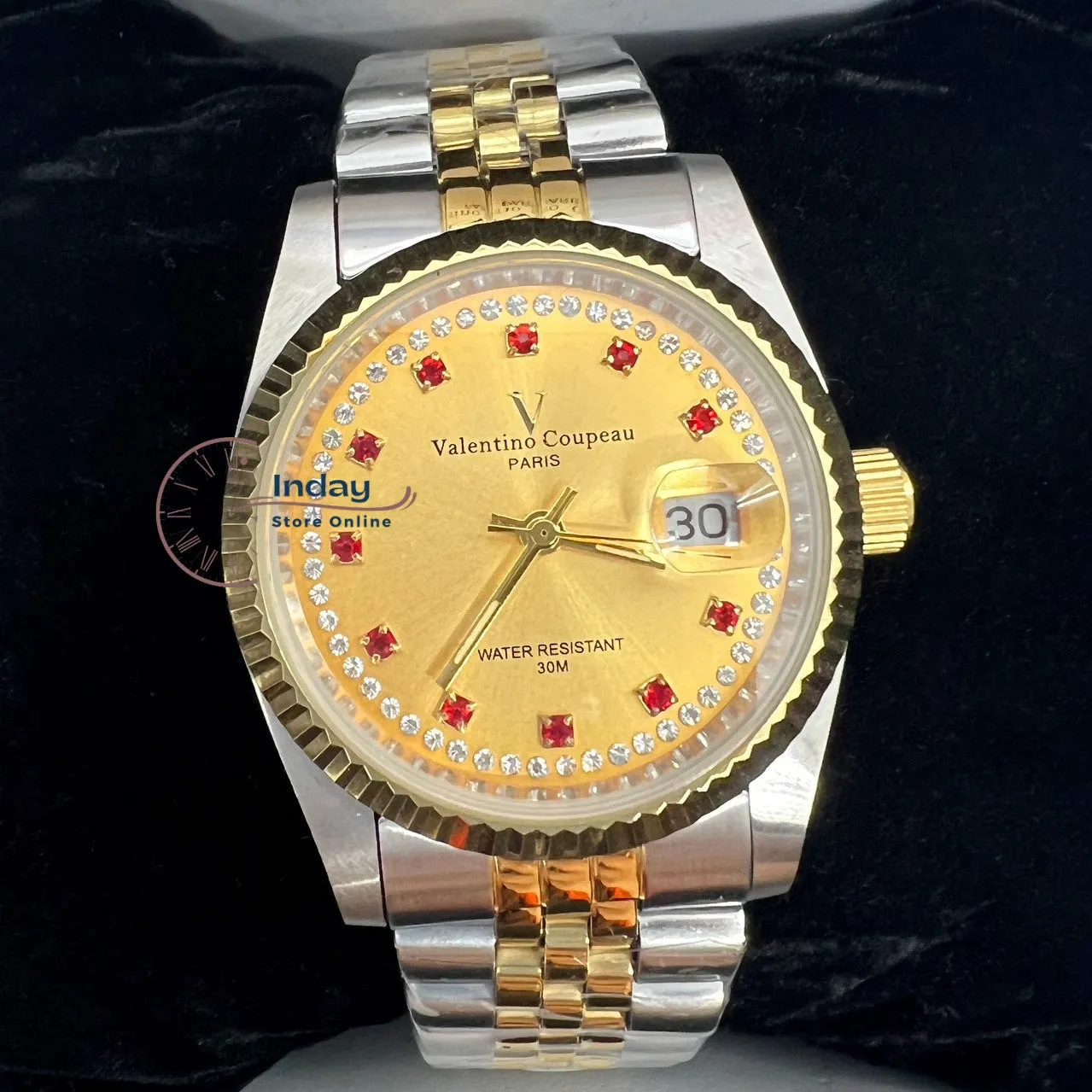 范倫鐵諾 古柏 Coupeau Men's Watch 12169TM-22 Two-Tone Stainless Steel Band