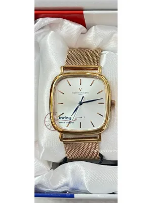 范倫鐵諾 古柏 Coupeau Men's Watch 61610AR-1M Gold Adjustable Strap