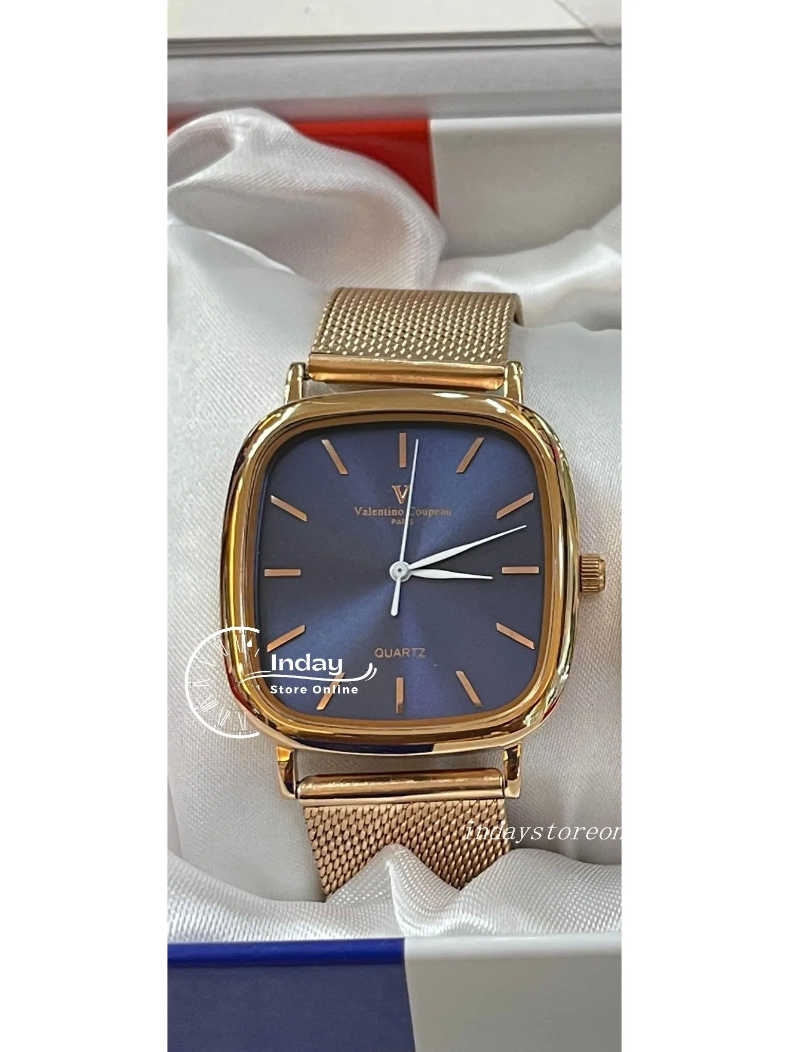范倫鐵諾 古柏 Coupeau Men's Watch 61610AR-3M Gold Adjustable Strap