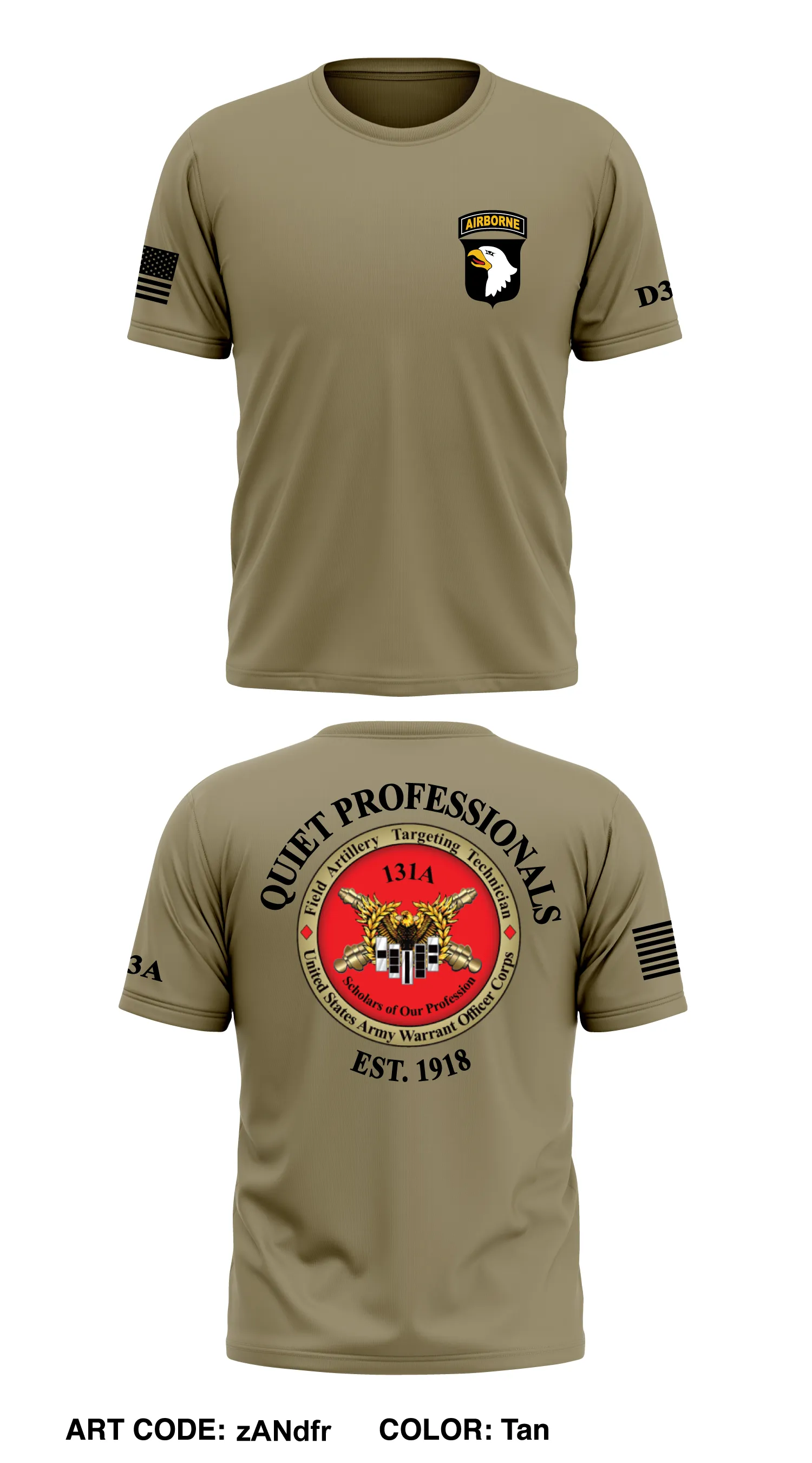 101ST ABDV (AASLT), 131A Targeting Technicians Core Men's SS Performance Tee - zANdfr