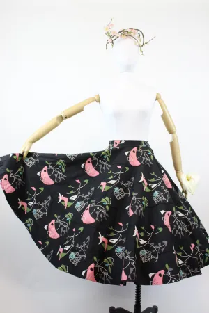 1950s ATOMIC novelty print skirt small | new spring