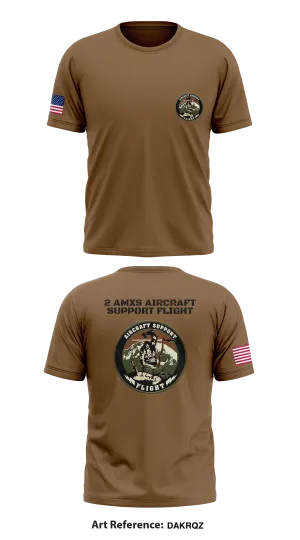 2 AMXS Aircraft Support Flight  Store 1 Core Men's SS Performance Tee - DakRQz