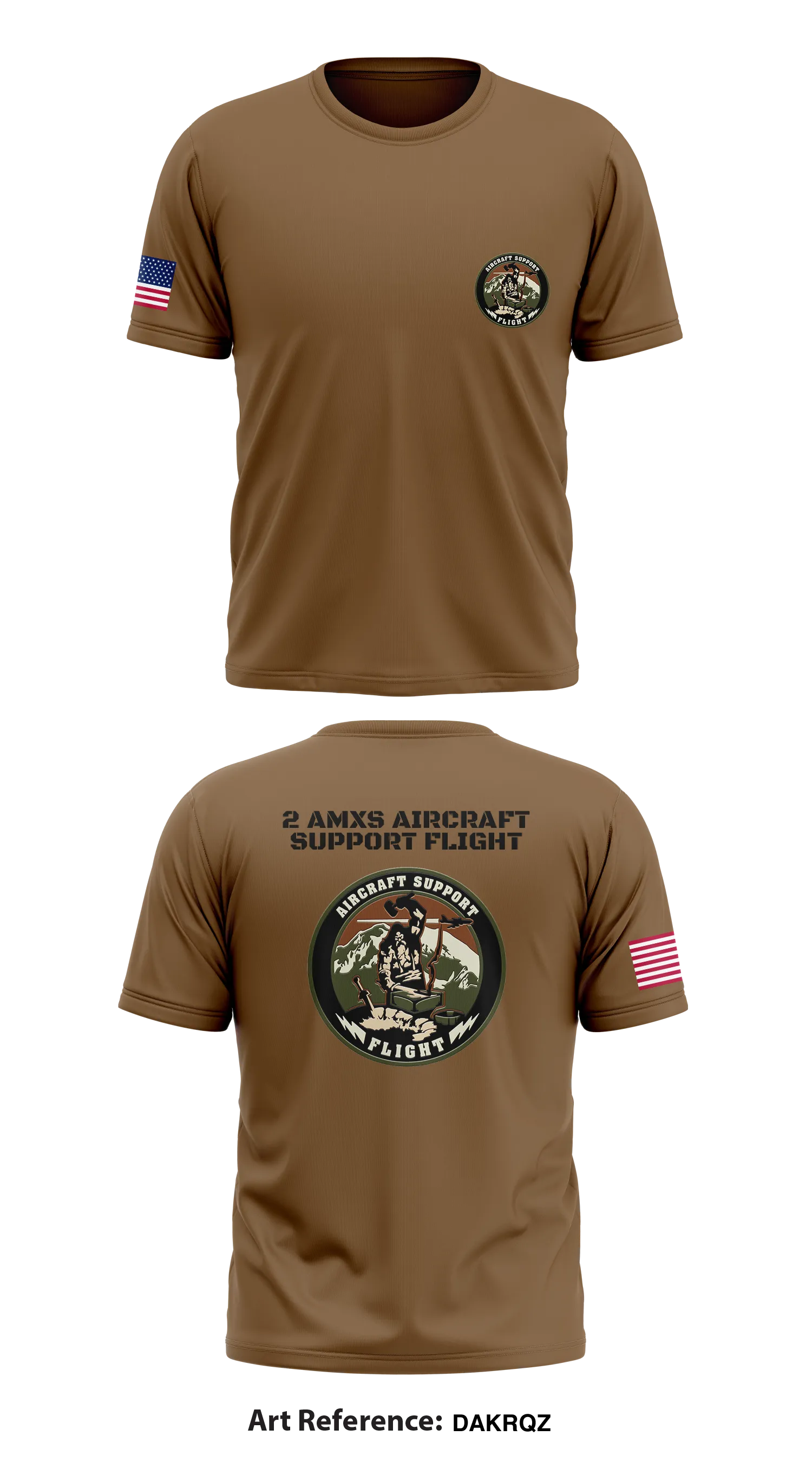 2 AMXS Aircraft Support Flight  Store 1 Core Men's SS Performance Tee - DakRQz
