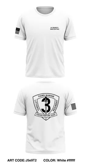 3D Marine Littoral Regiment Core Men's SS Performance Tee - J5e9T2