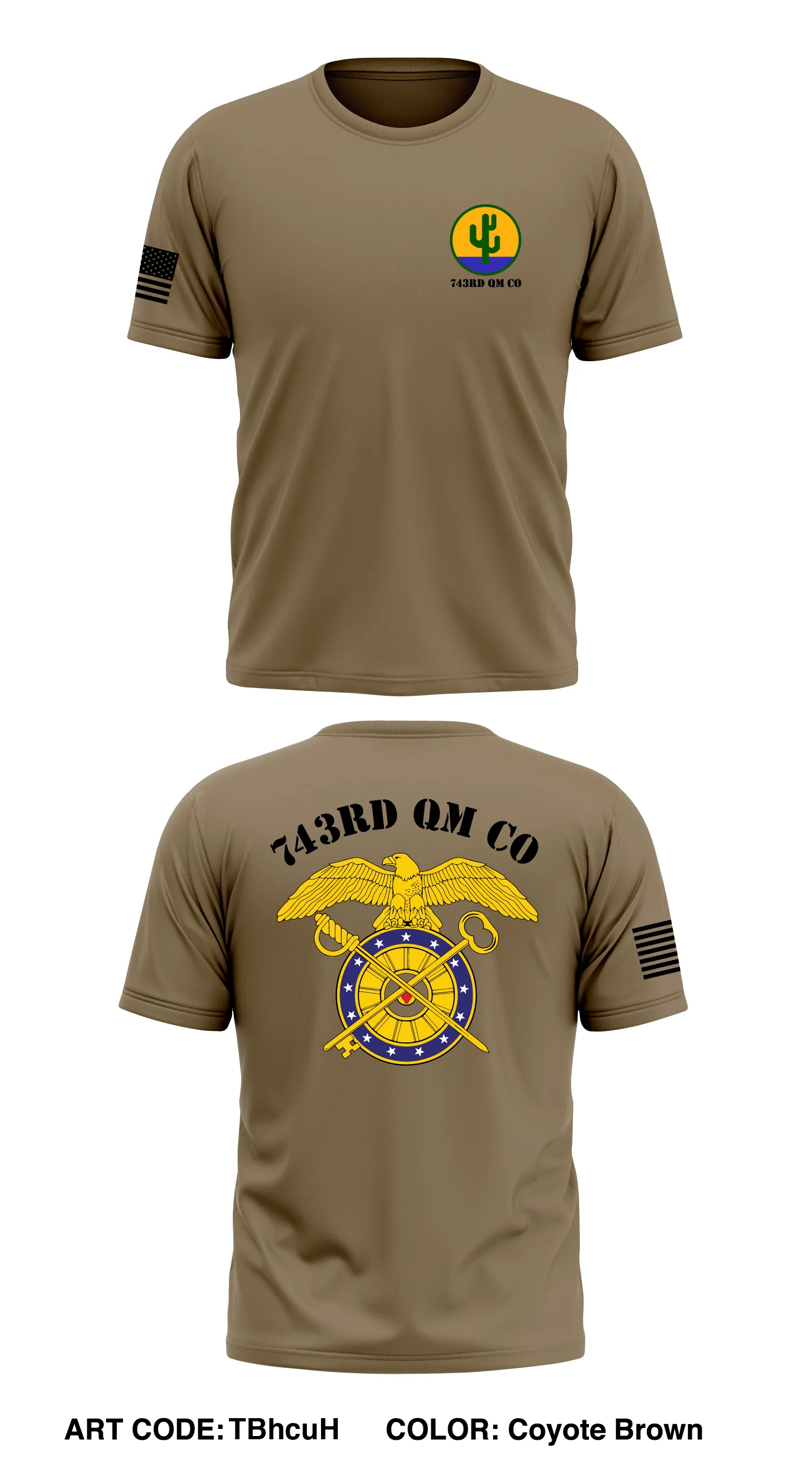 743rd QM Co Store 1 Core Men's SS Performance Tee - TBhcuH