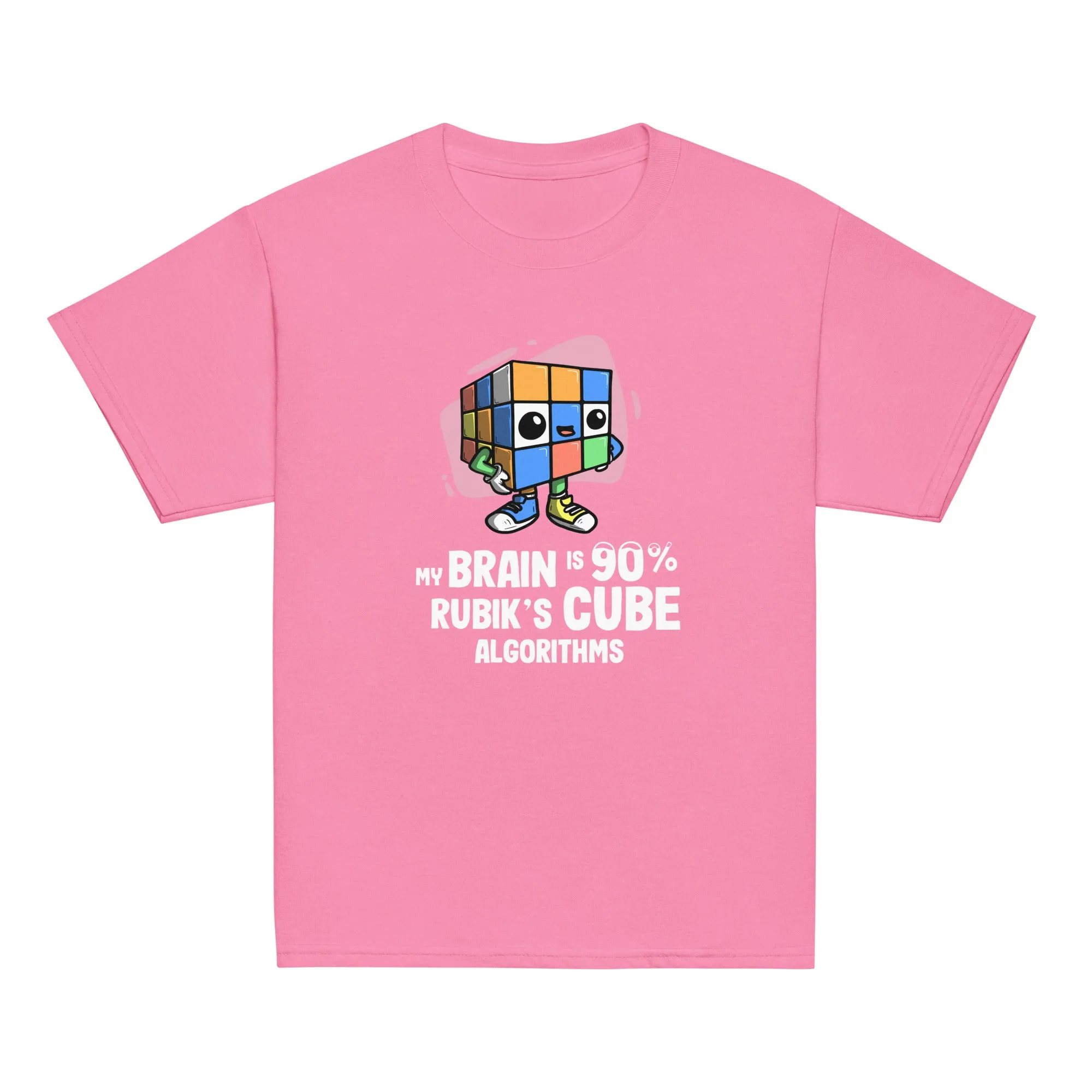 90% Cube Algorithms Youth T-Shirt (Puzzle Pals)