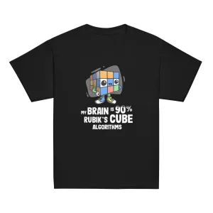90% Cube Algorithms Youth T-Shirt (Puzzle Pals)