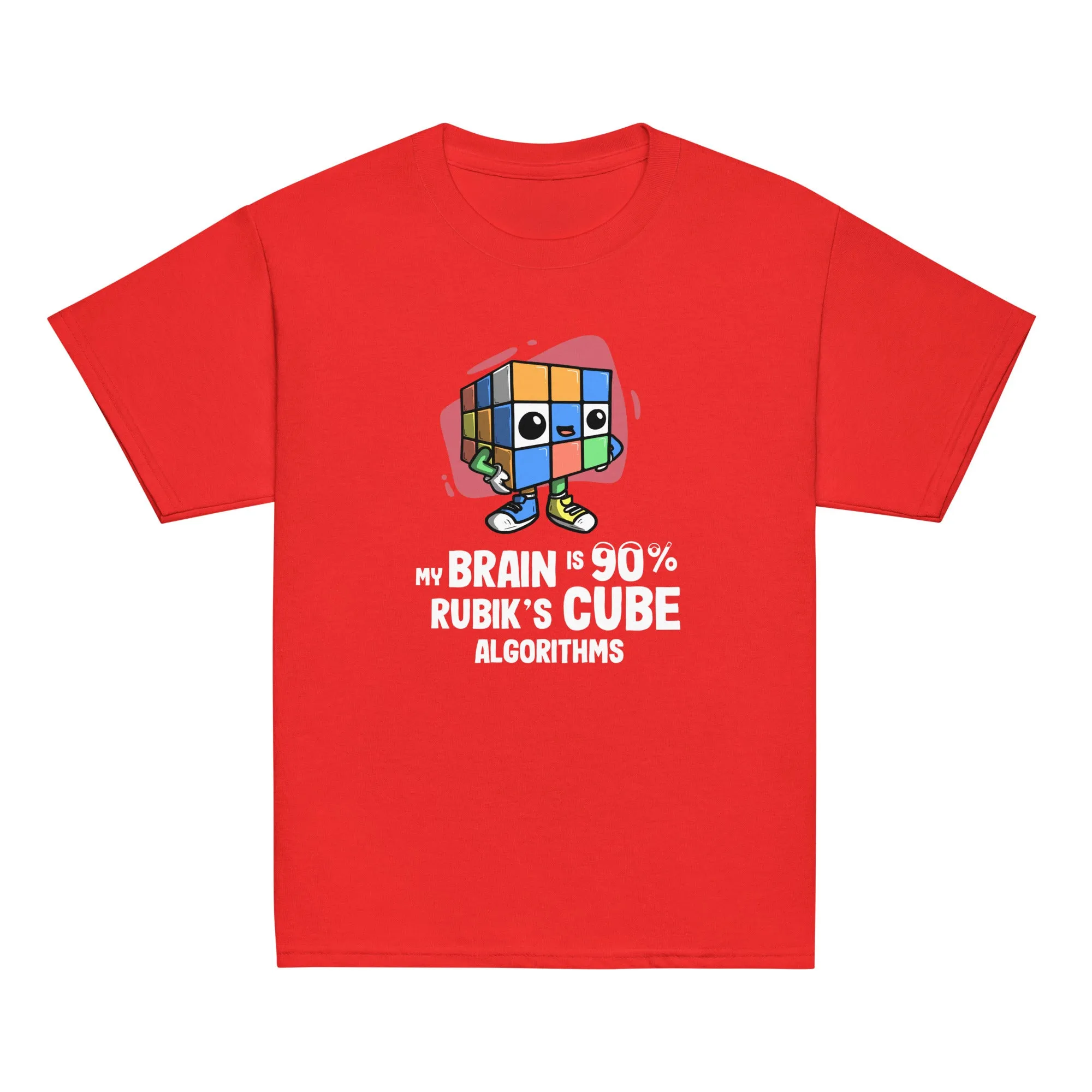 90% Cube Algorithms Youth T-Shirt (Puzzle Pals)