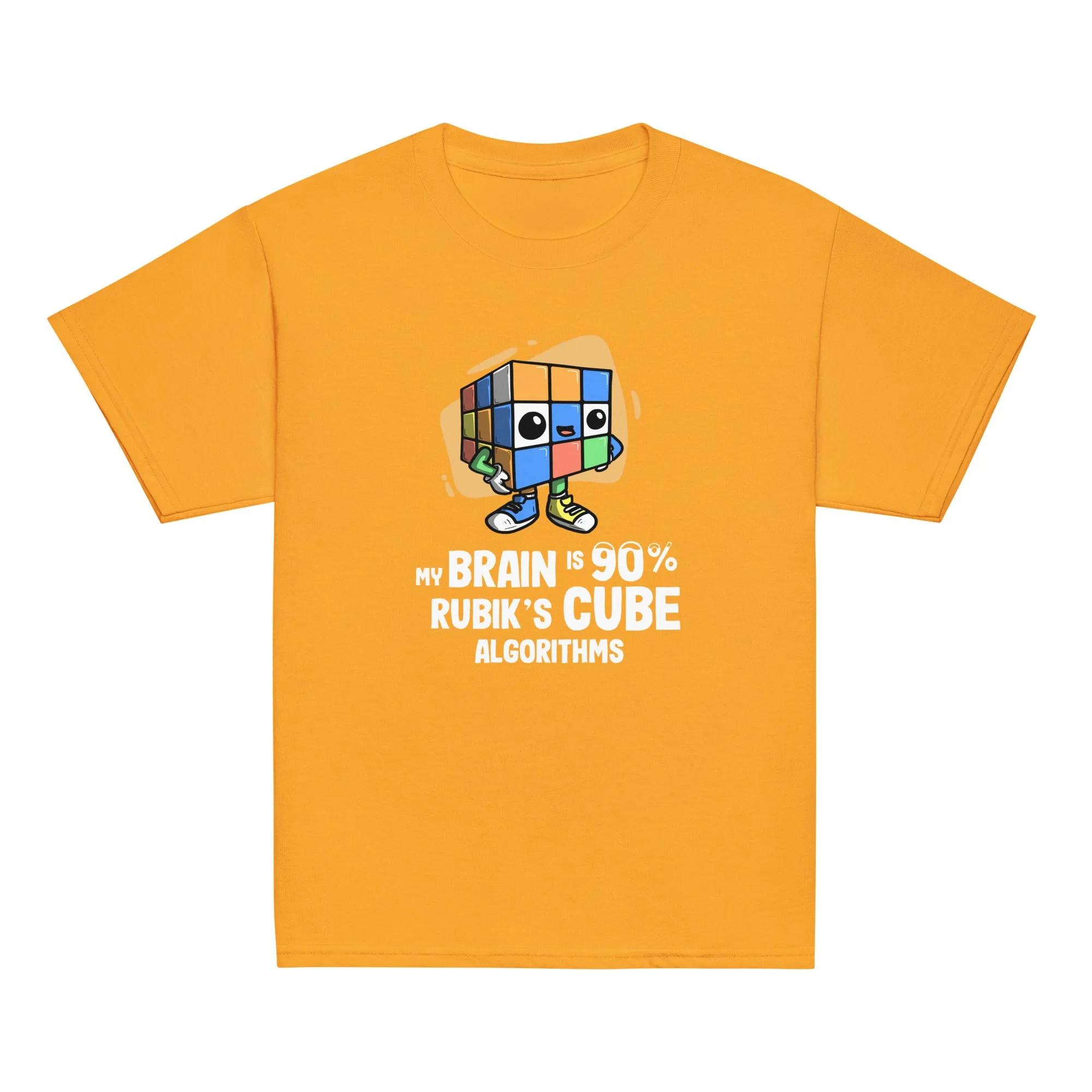 90% Cube Algorithms Youth T-Shirt (Puzzle Pals)
