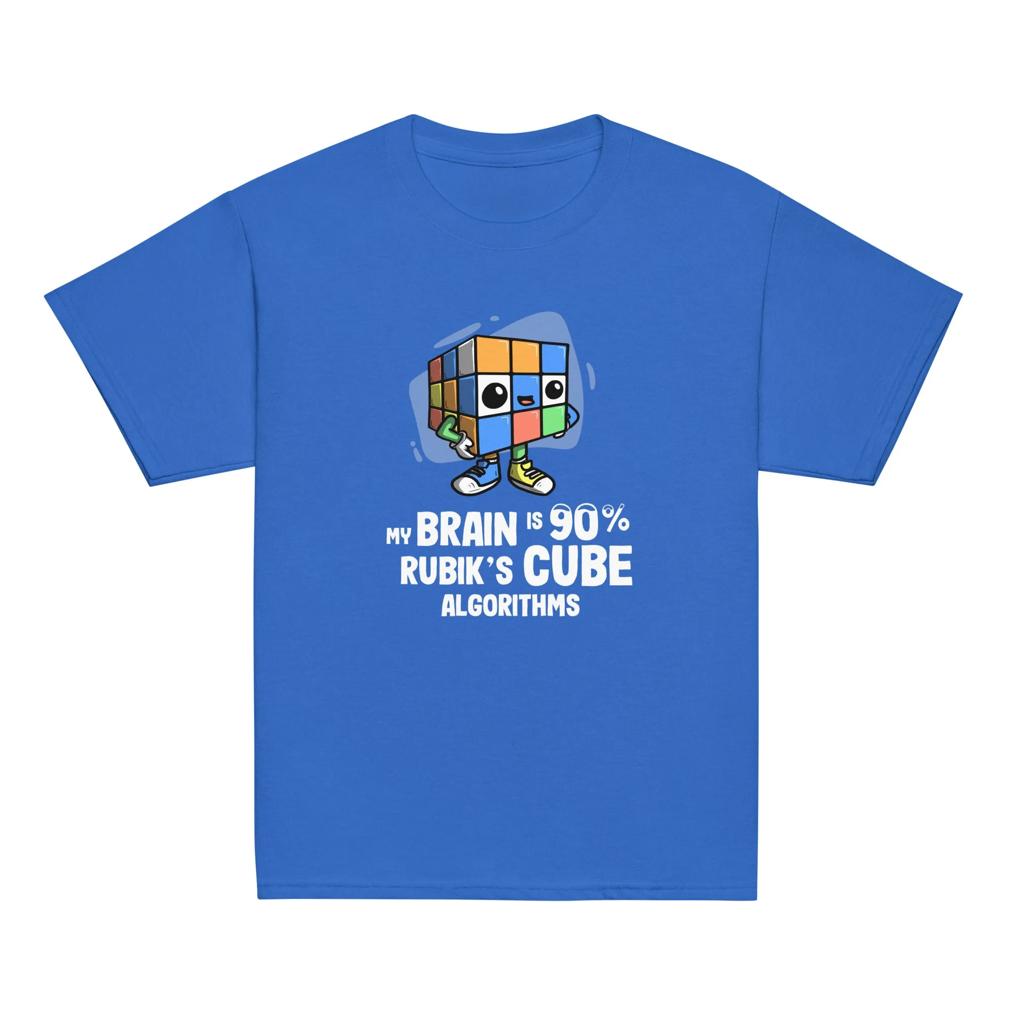 90% Cube Algorithms Youth T-Shirt (Puzzle Pals)