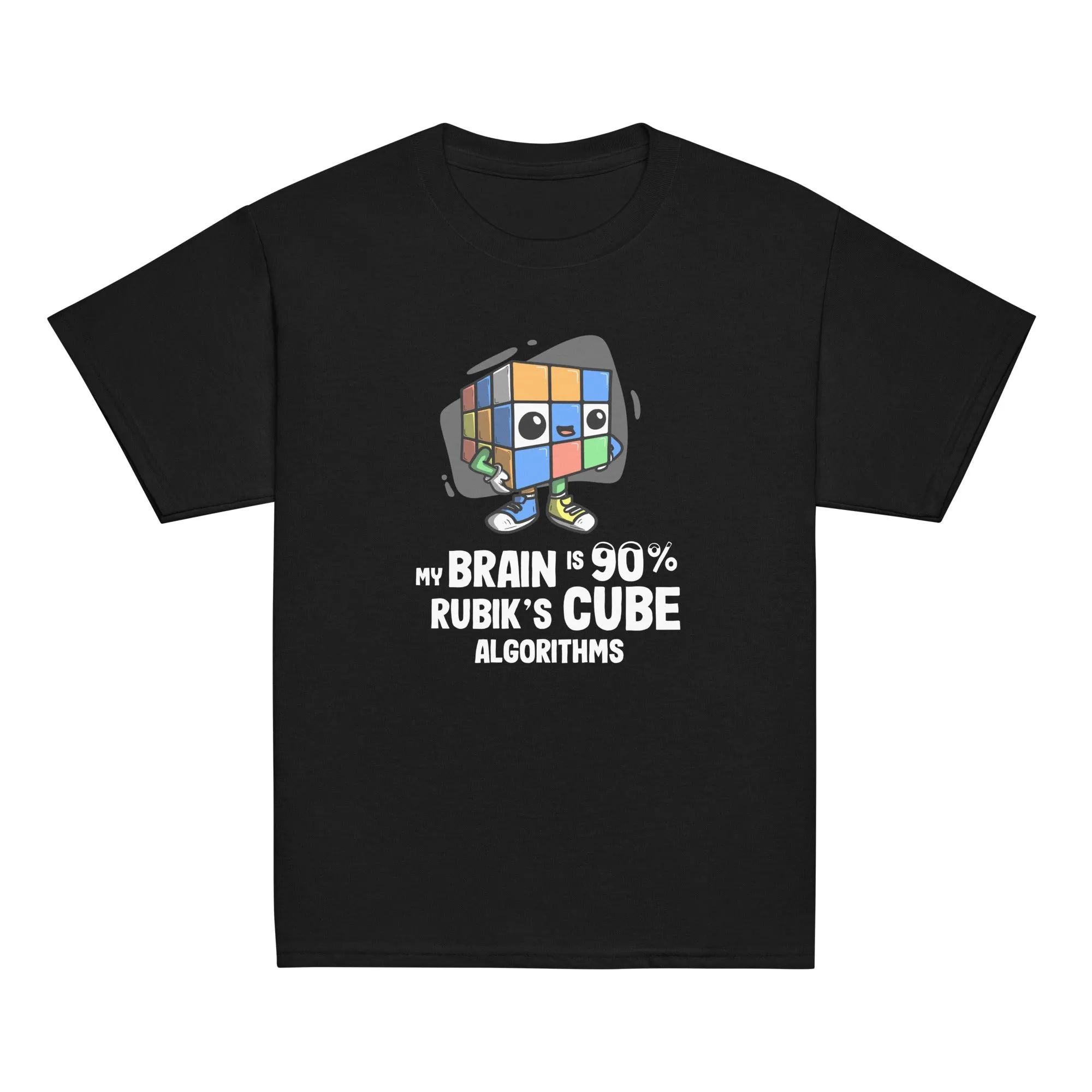 90% Cube Algorithms Youth T-Shirt (Puzzle Pals)