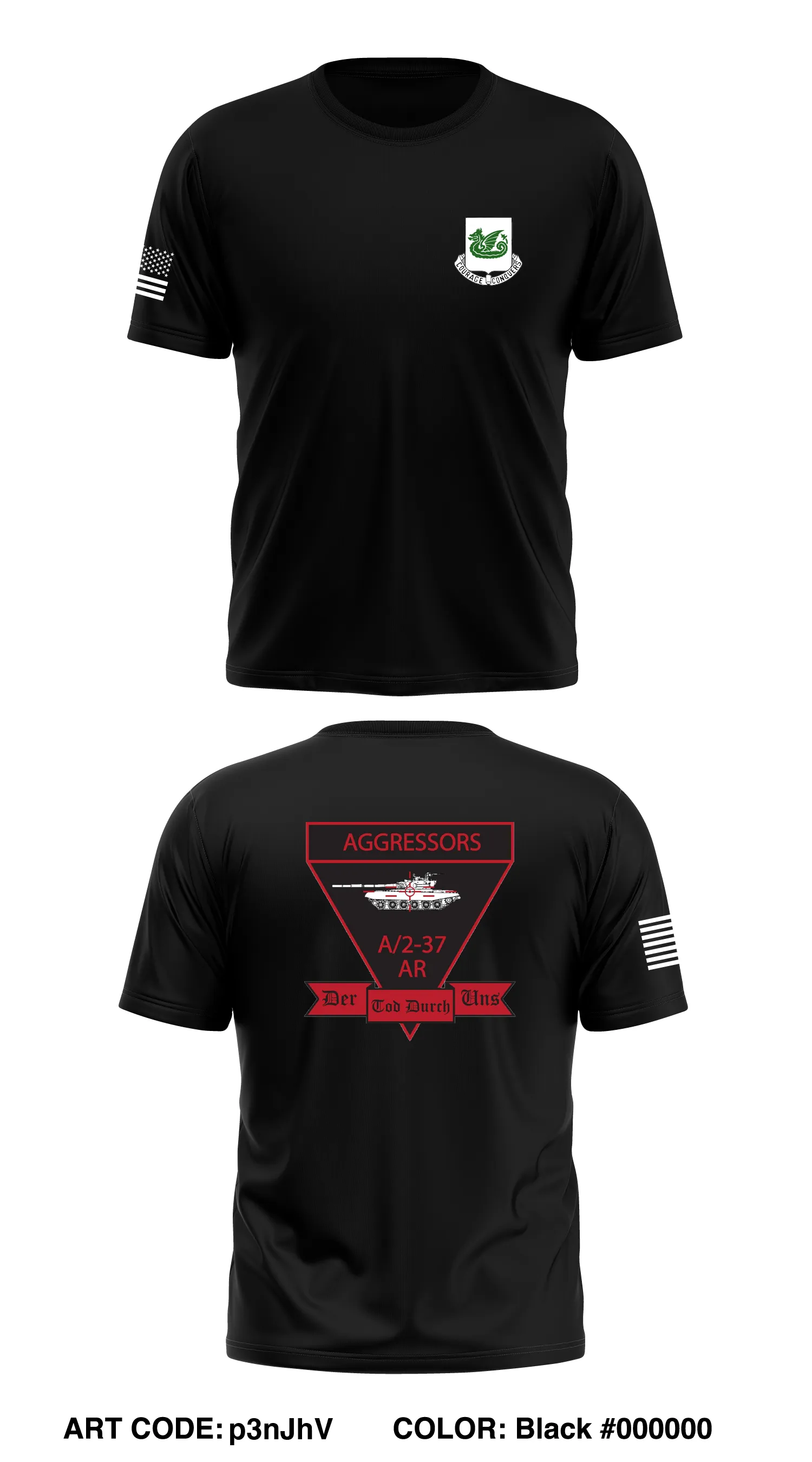 A Co, 2 BN, 37th AR Store 1 Core Men's SS Performance Tee - p3nJhV