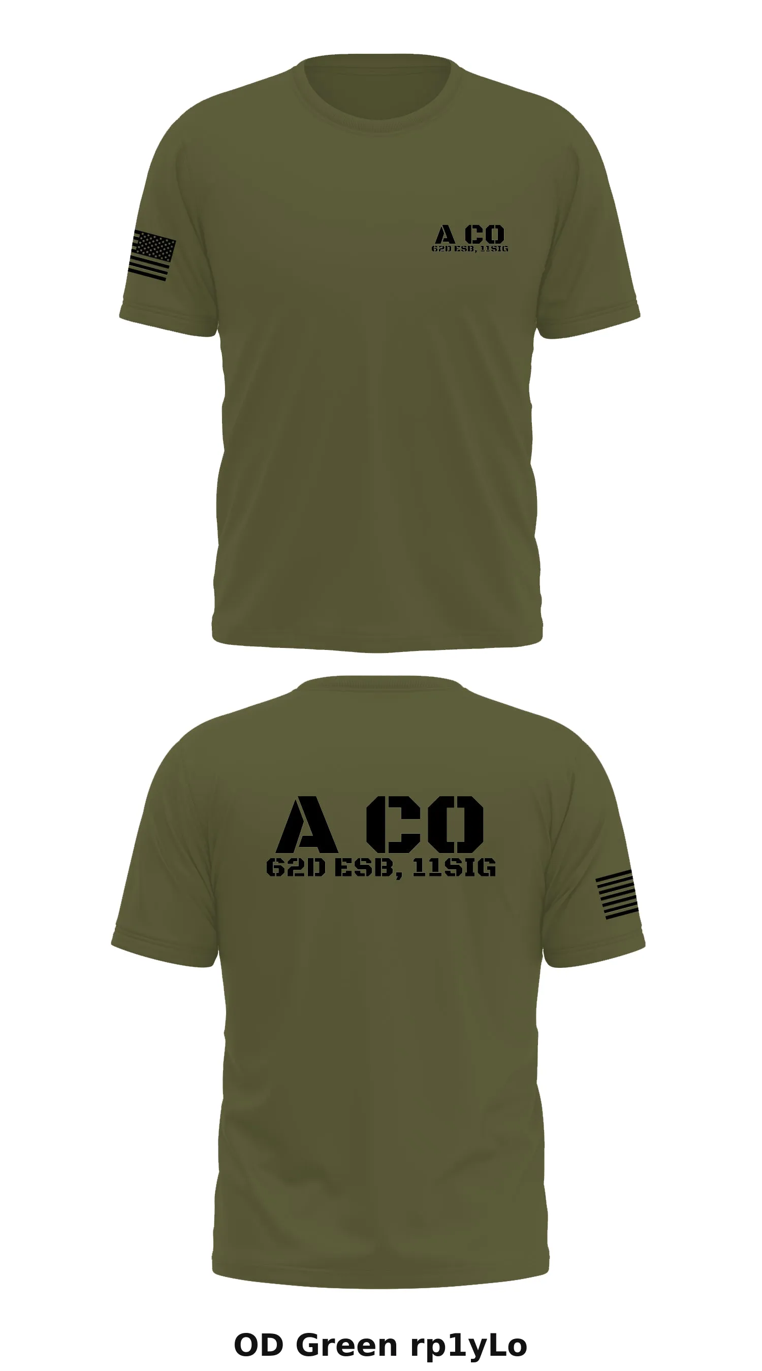 A Co, 62D ESB, 11SIG Store 1 Core Men's SS Performance Tee - rp1yLo