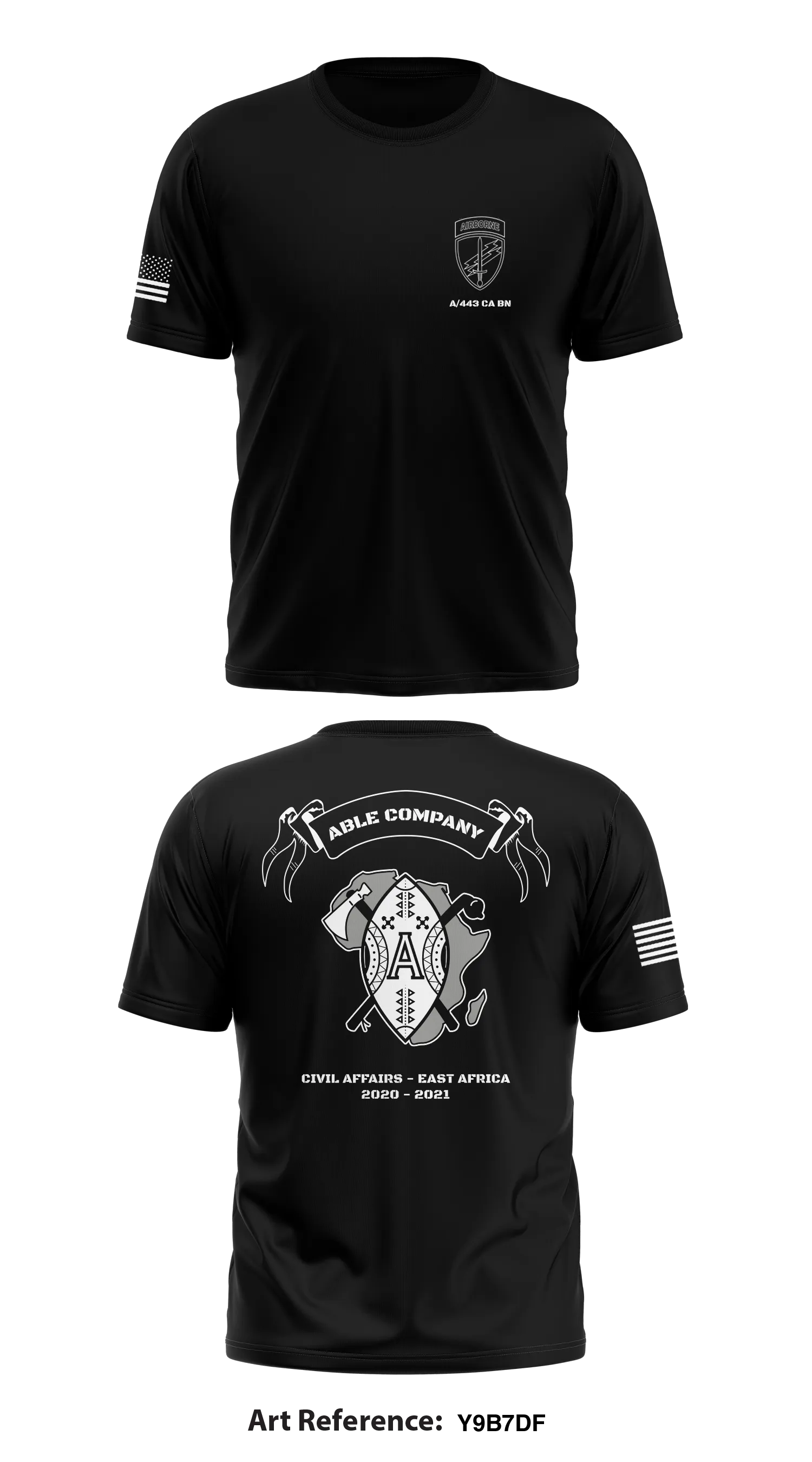 Able Company 443d Civil Affairs BN Store 1 Core Men's SS Performance Tee - y9b7df