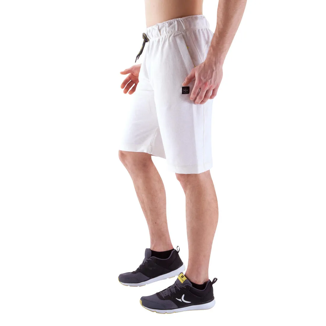 Active Team Fitness Shorts - Mottled White