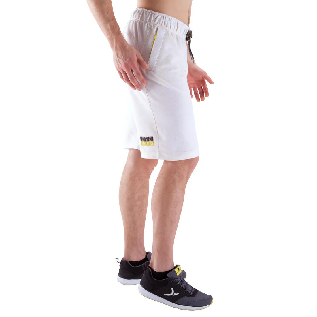 Active Team Fitness Shorts - Mottled White