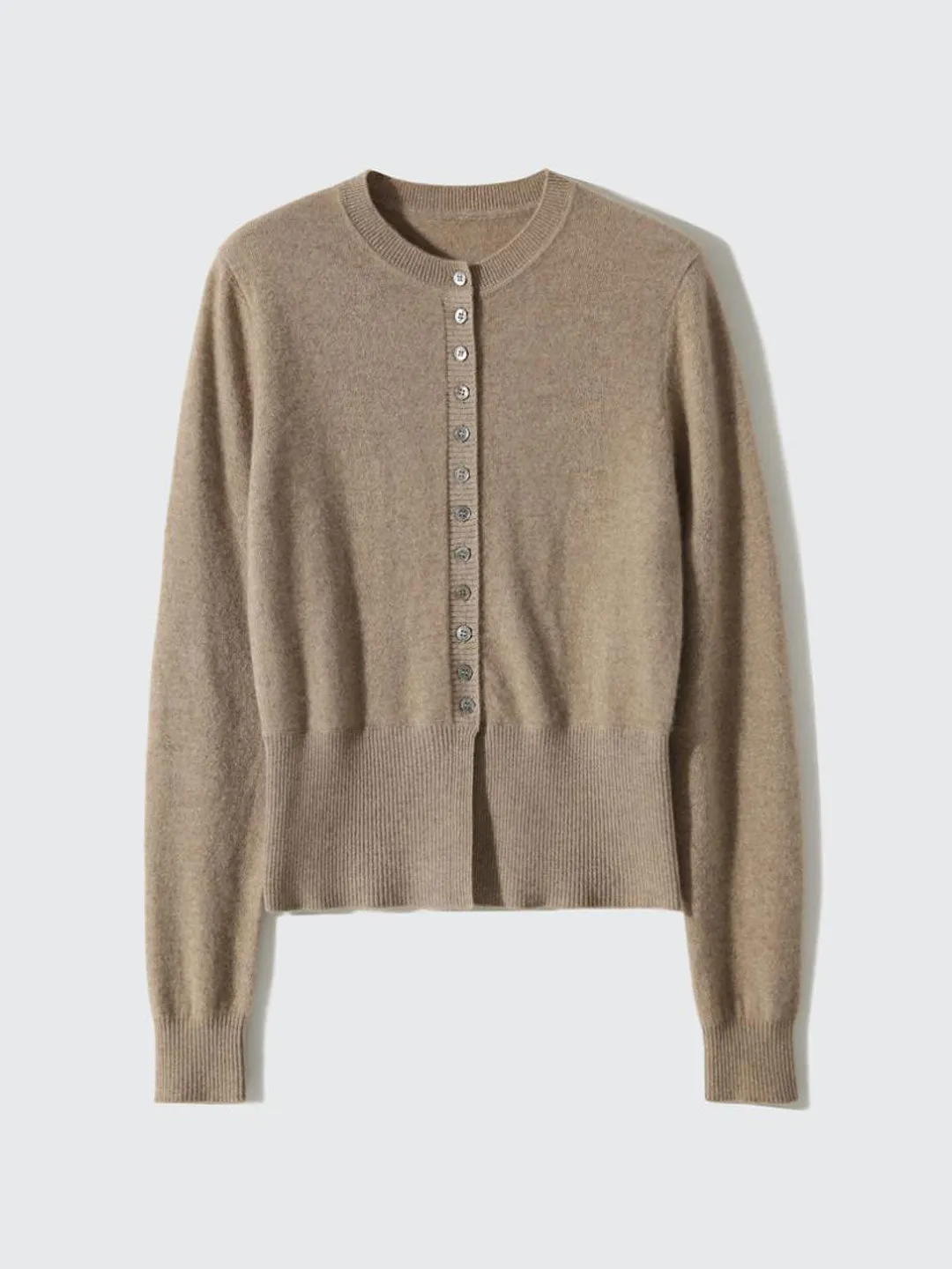Adelaide | Vintage Cardigan with Slit and Knitted Detailing