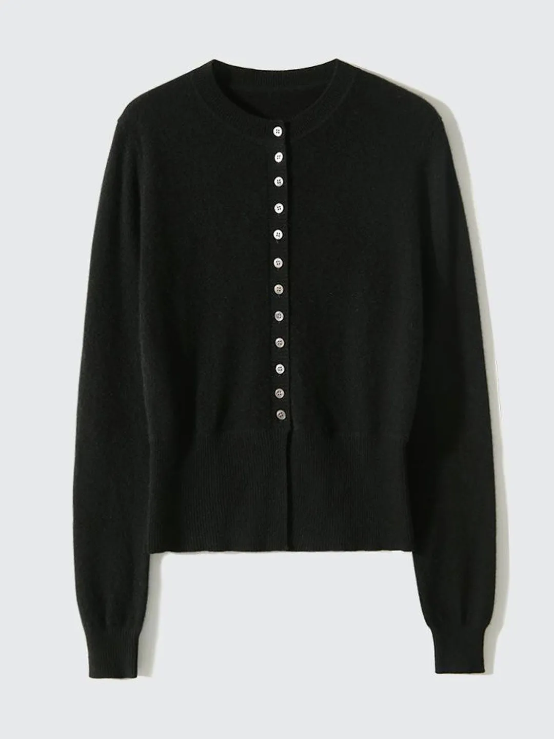 Adelaide | Vintage Cardigan with Slit and Knitted Detailing