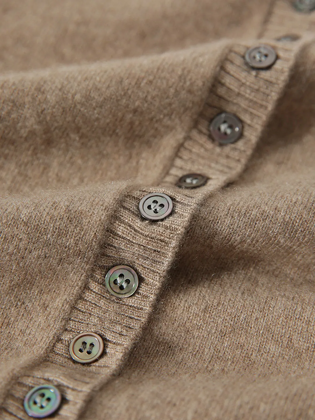 Adelaide | Vintage Cardigan with Slit and Knitted Detailing