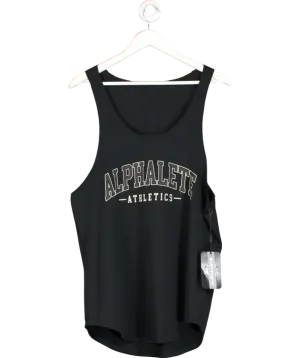 Alphalete Black Aa Raw Cut Tank UK L