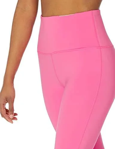 Amazon Essentials Women's Active Sculpt Workout Athleisure High-Rise Full-Length Leggings (Available in Plus Size), Bright Pink, Large