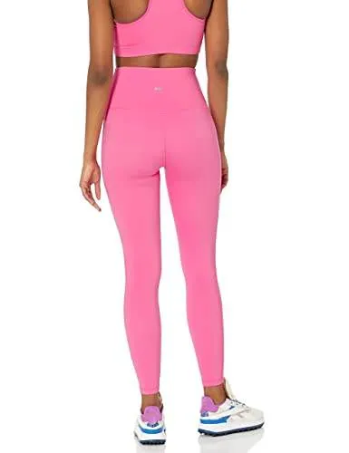 Amazon Essentials Women's Active Sculpt Workout Athleisure High-Rise Full-Length Leggings (Available in Plus Size), Bright Pink, Large