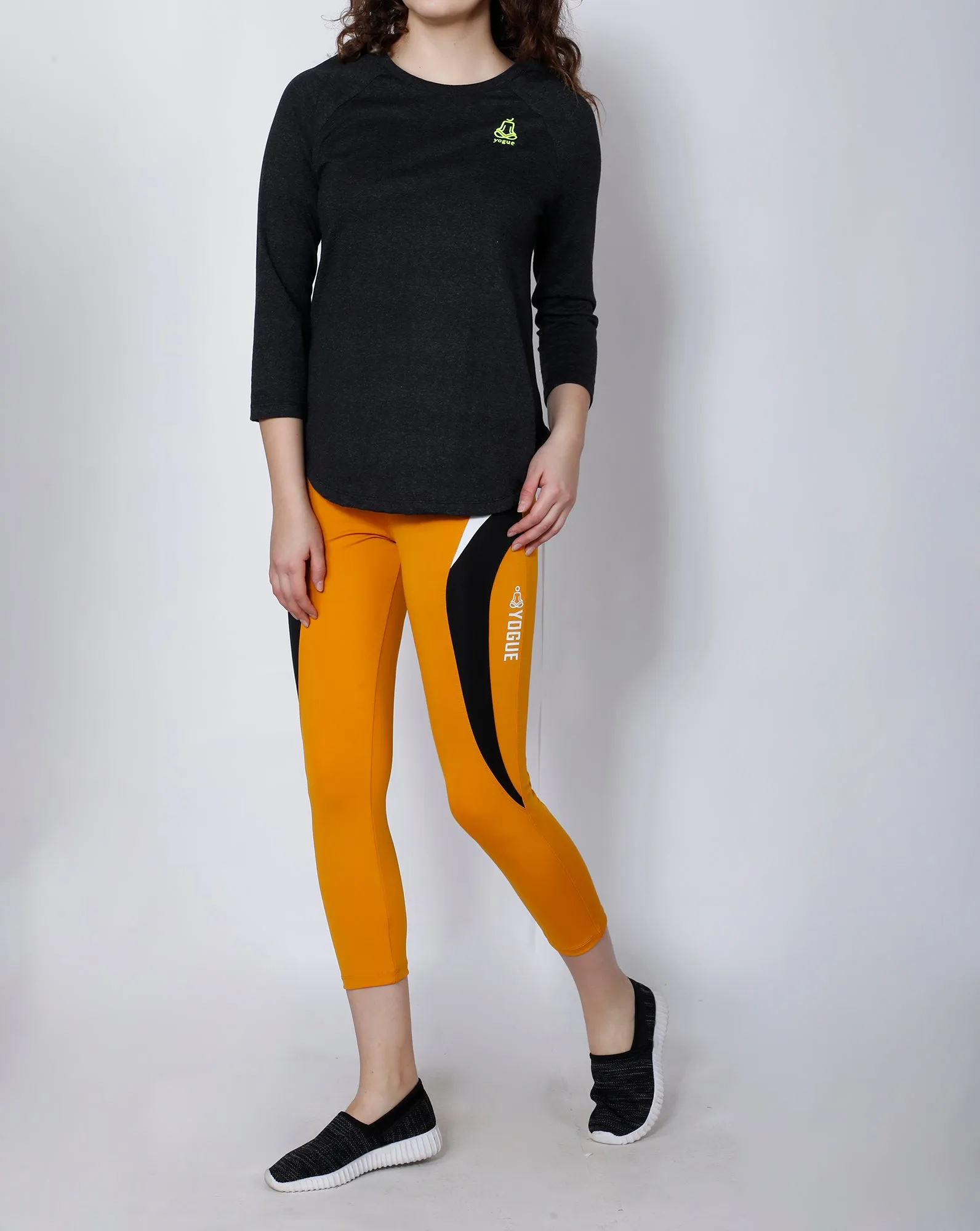 Anthracite Flared-Fit Cotton T-Shirt