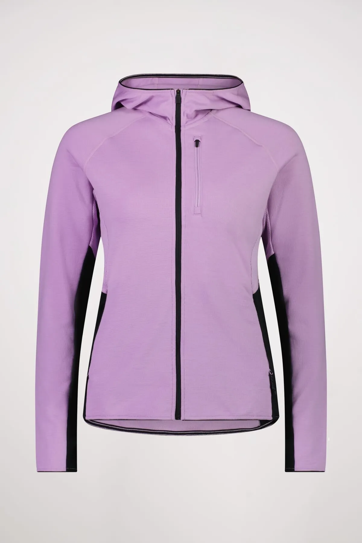 Approach Merino Gridlock Hood - Orchid Black