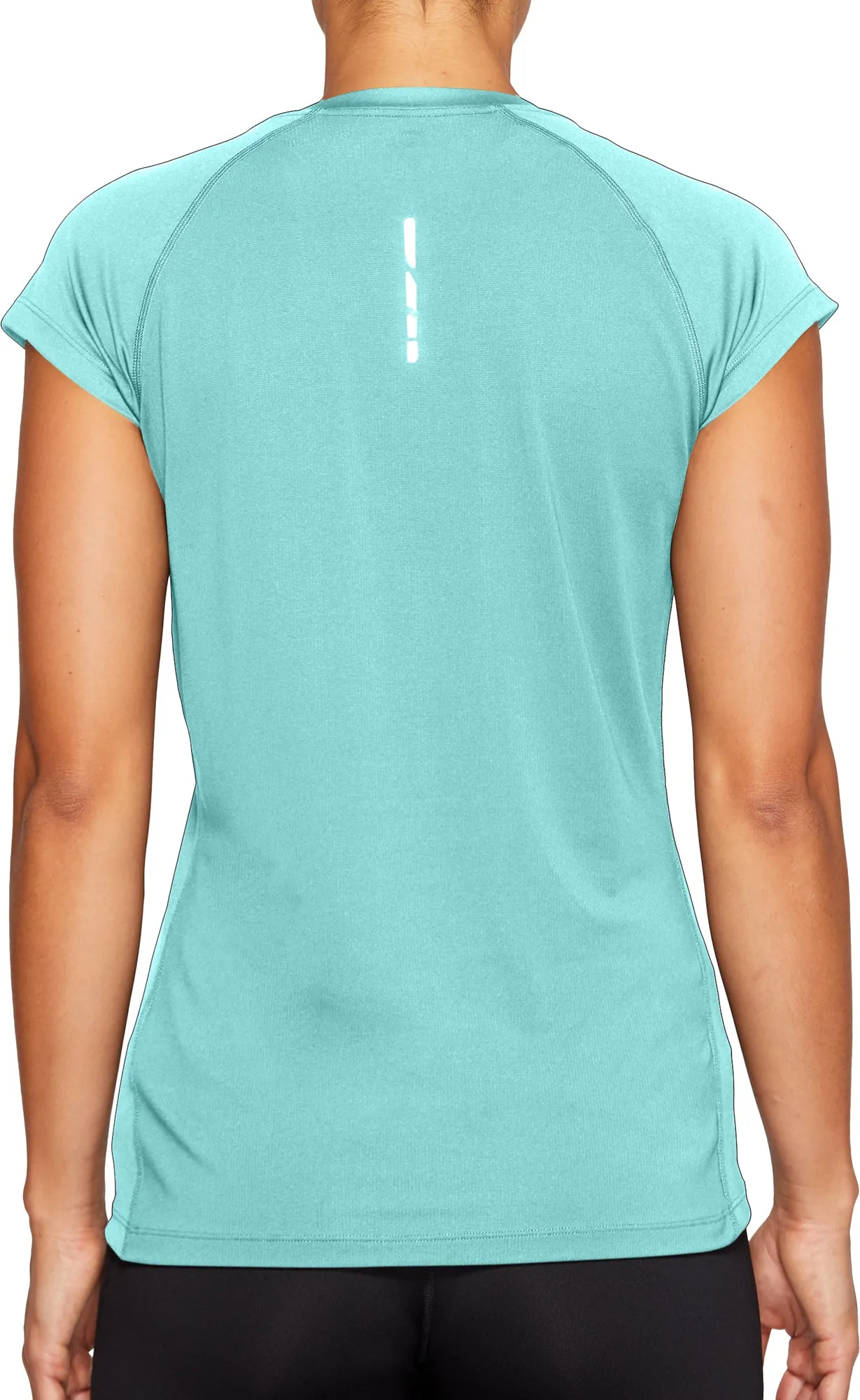 Asics Cap Short Sleeve Womens Running Top - Green