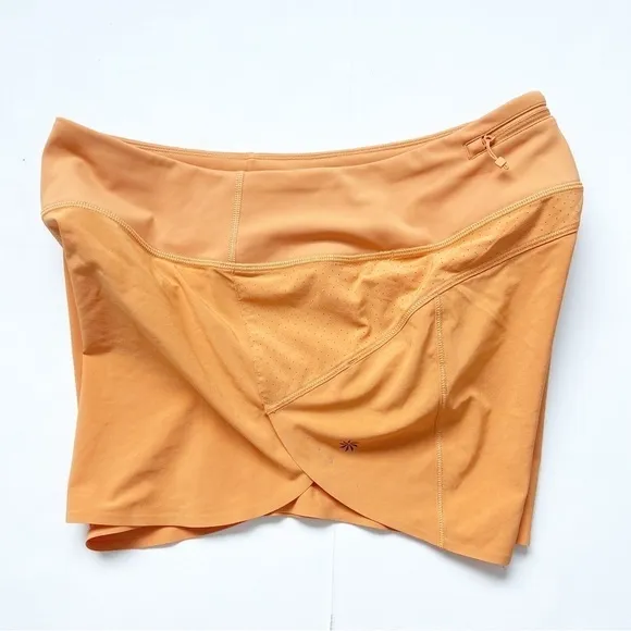 Athleta Run With It Shorts Orange Athletic Run Gym Fitness workout