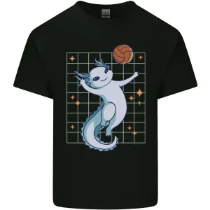 Axolotl Playing Volleyball Kids T-Shirt Childrens