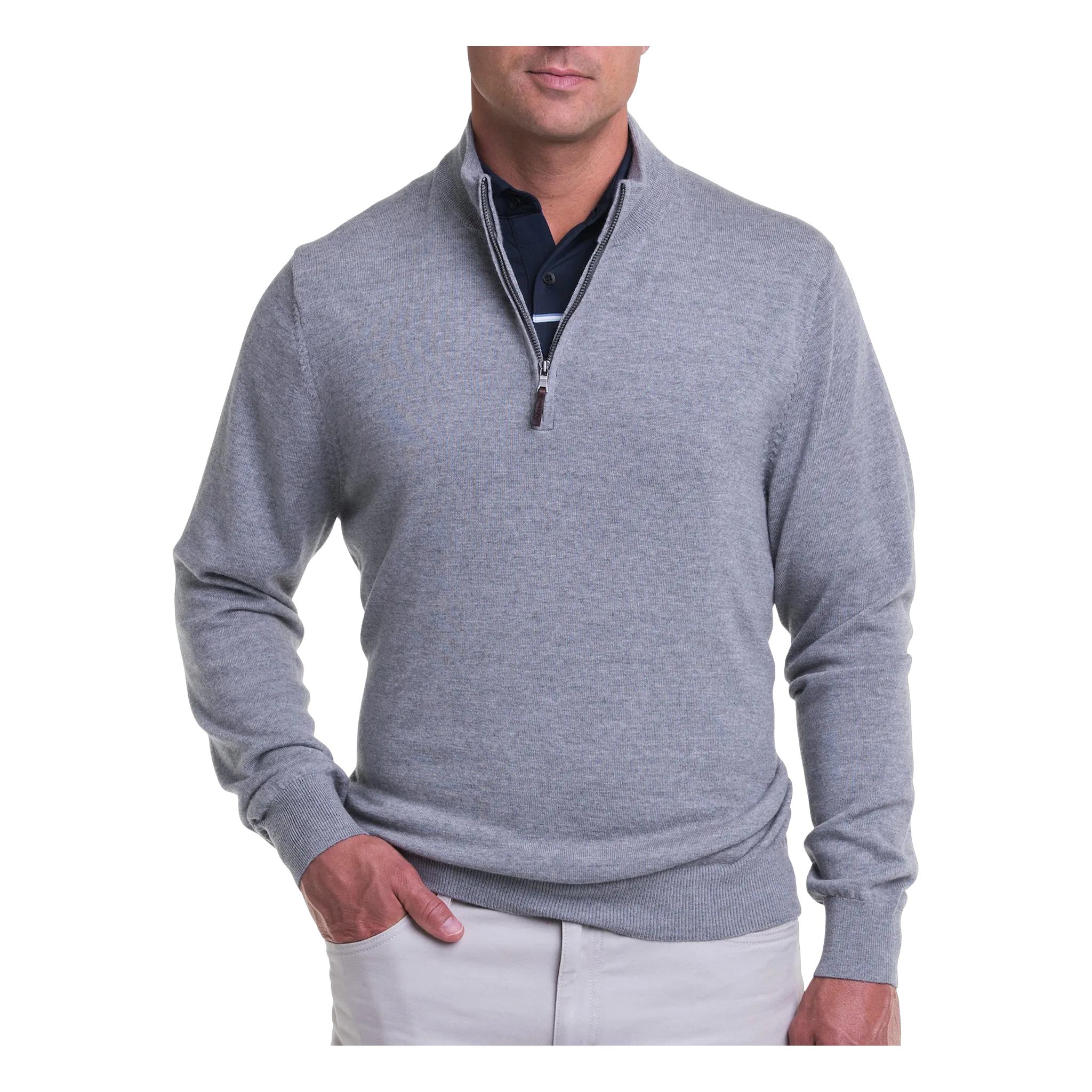 Baruffa Merino Quarter Zip Sweater