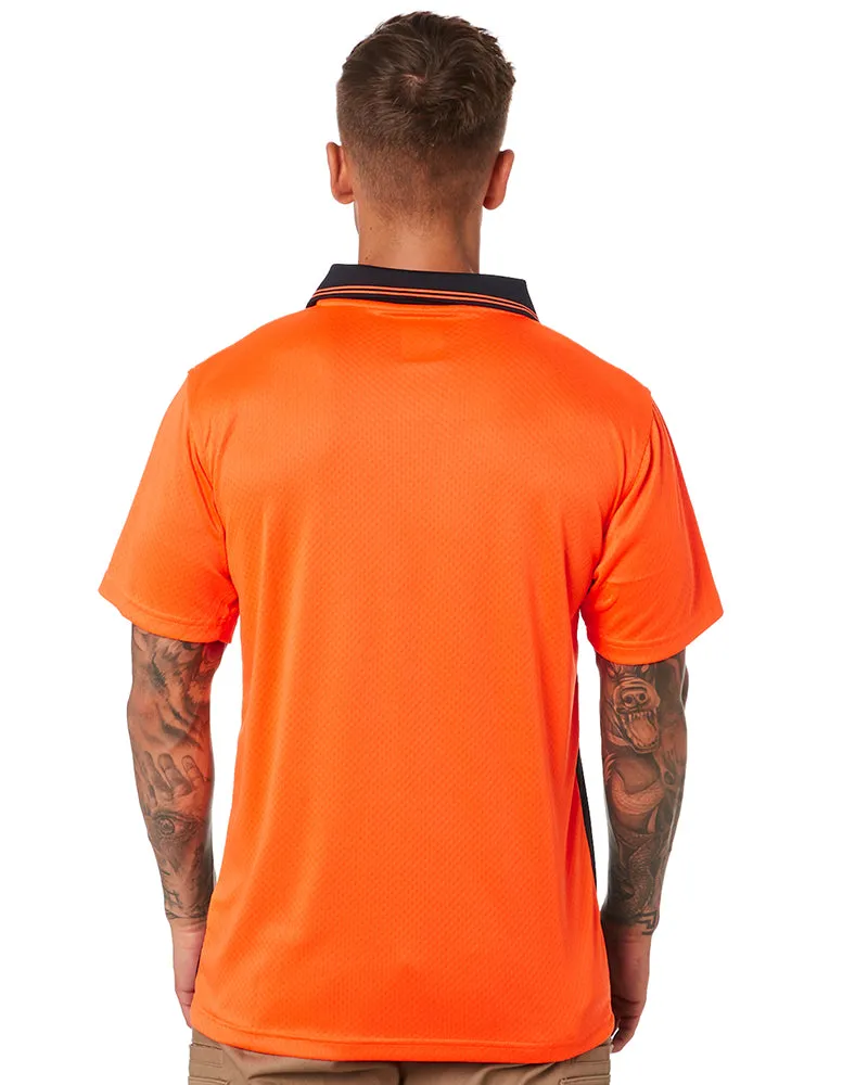 Basic Airwear Polo Shirt SS - Orange/Navy
