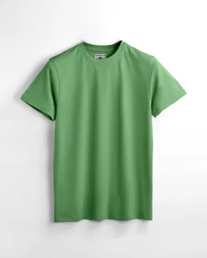 Basic Regular Fit T Shirts Unisex Apple Green