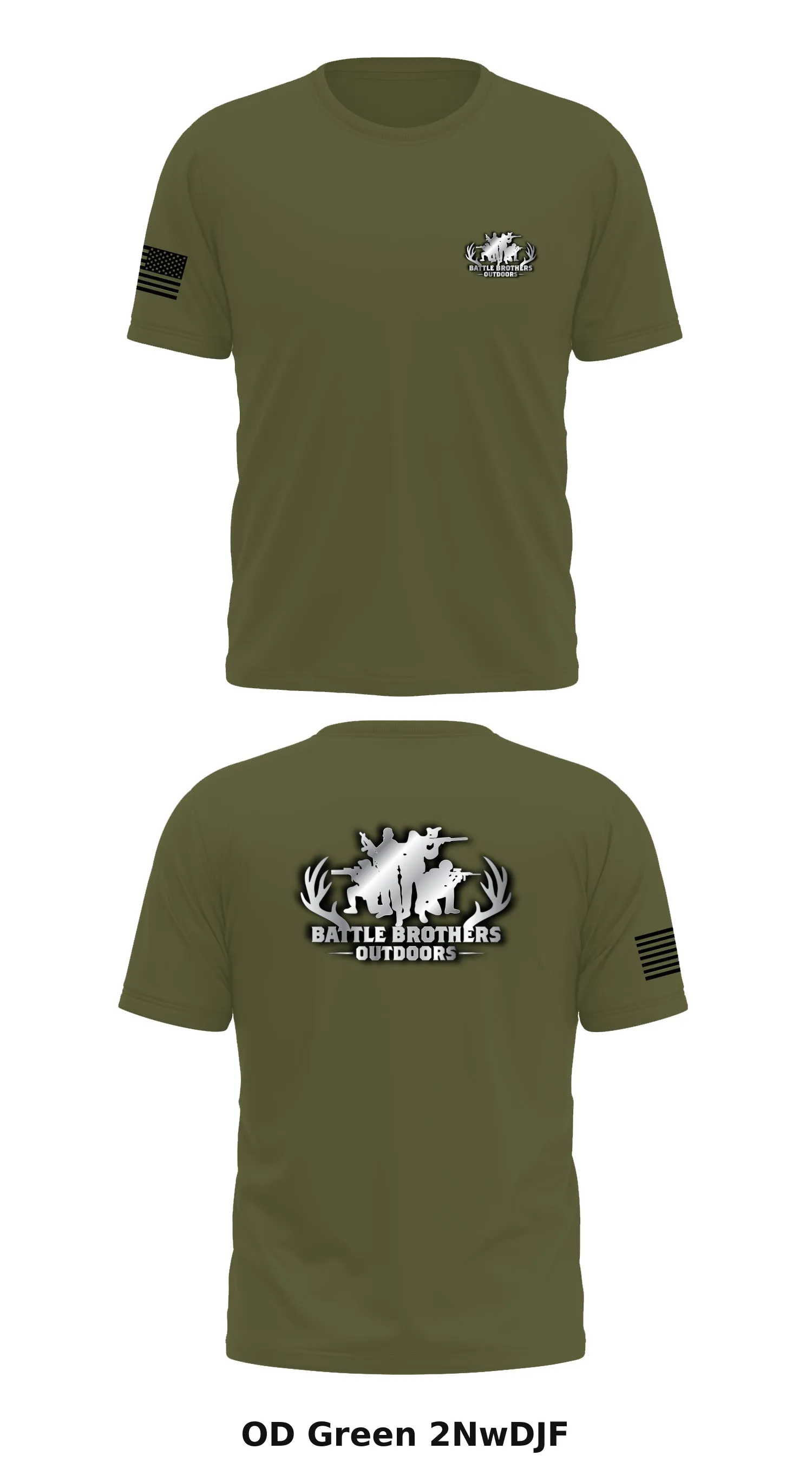 Battle Brothers Outdoors Store 1 Core Men's SS Performance Tee - 2NwDJF