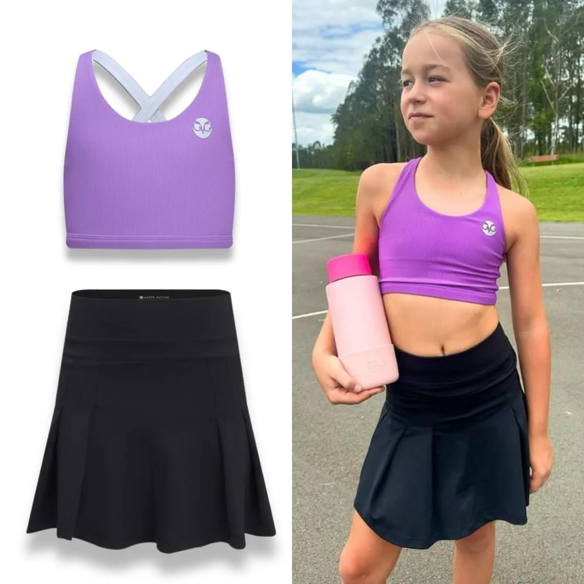 Black Gym Skort