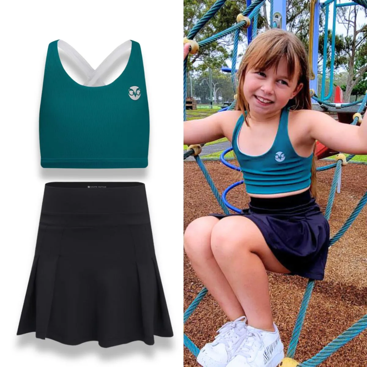 Black Gym Skort