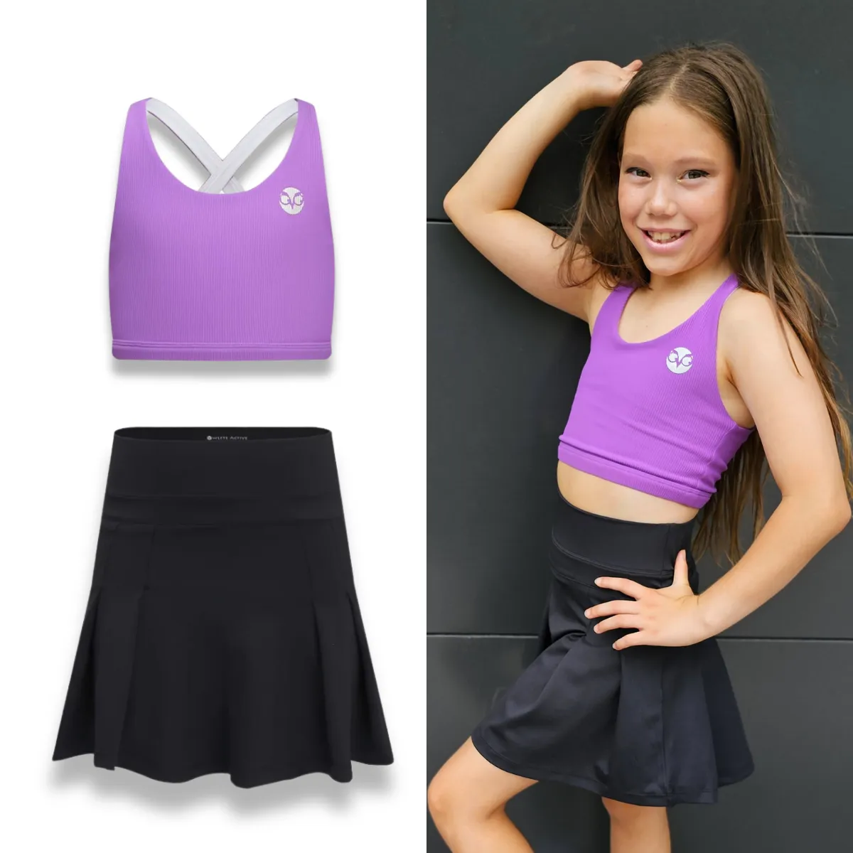 Black Gym Skort