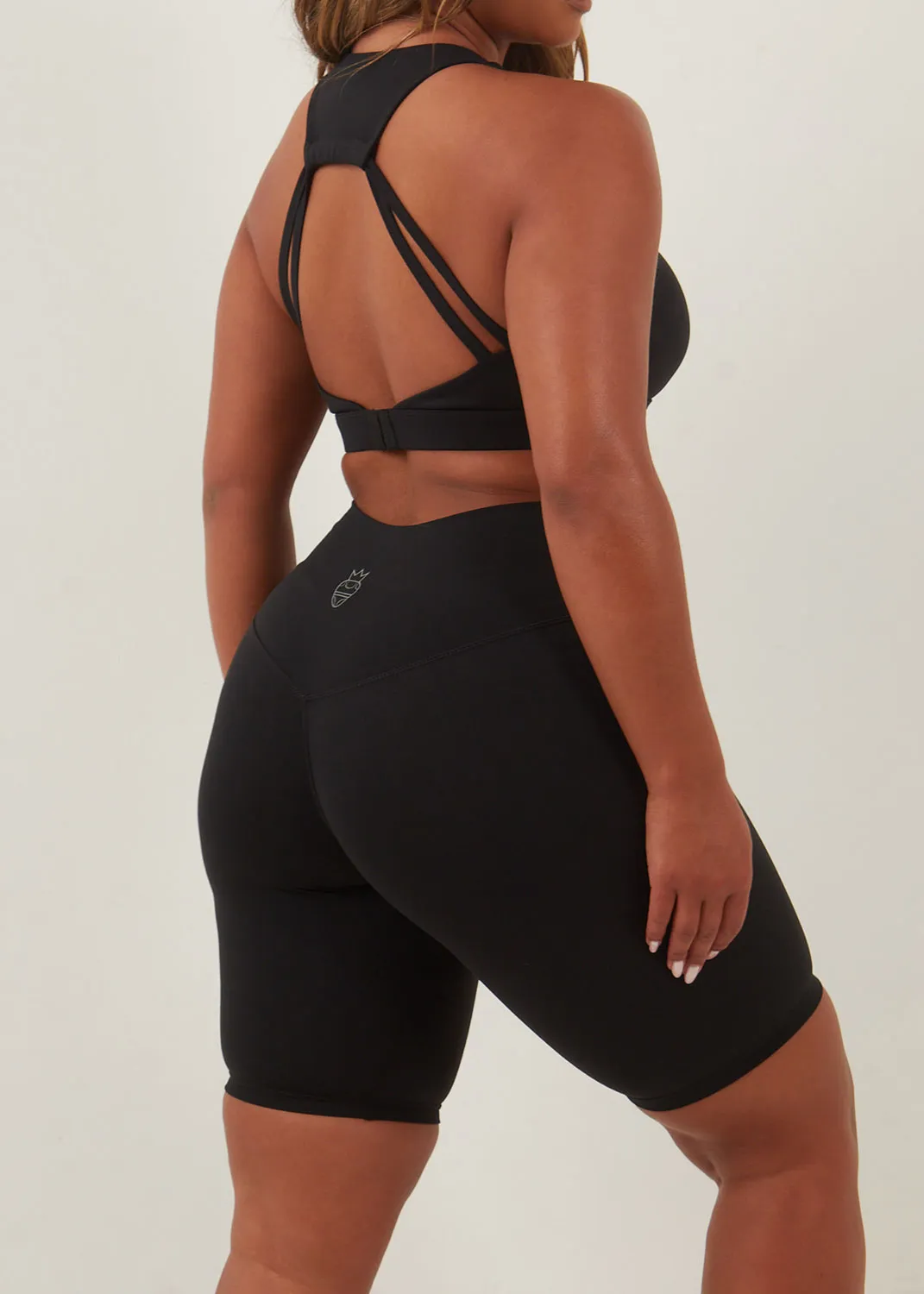 Black Seamless Cycling Shorts